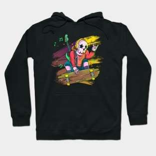 Urban Skull Skateboarding Hoodie